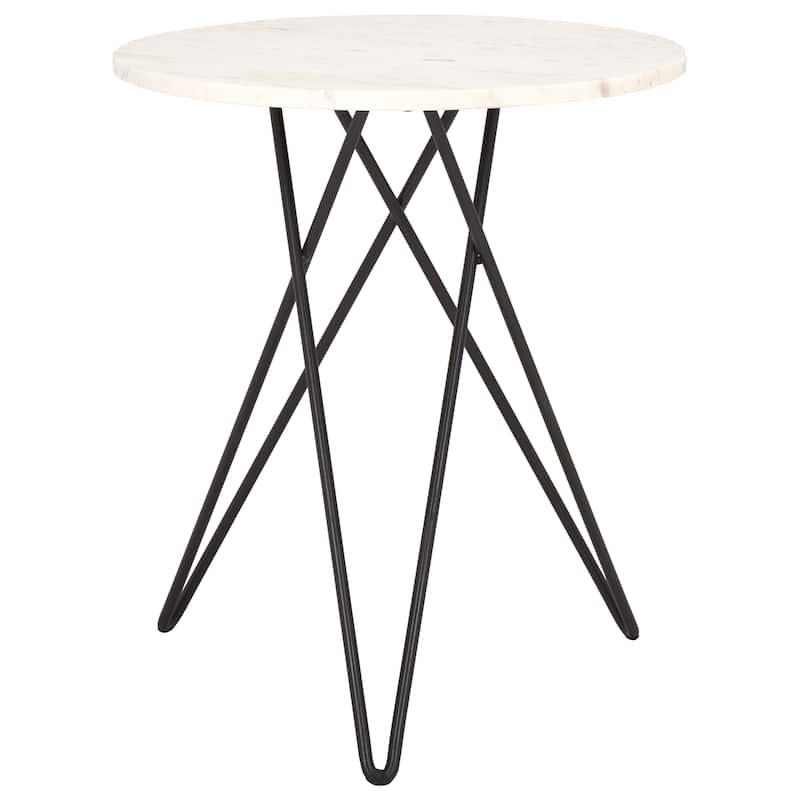 SAFAVIEH Home Cade Marble Side Table - 17Wx17Dx20H