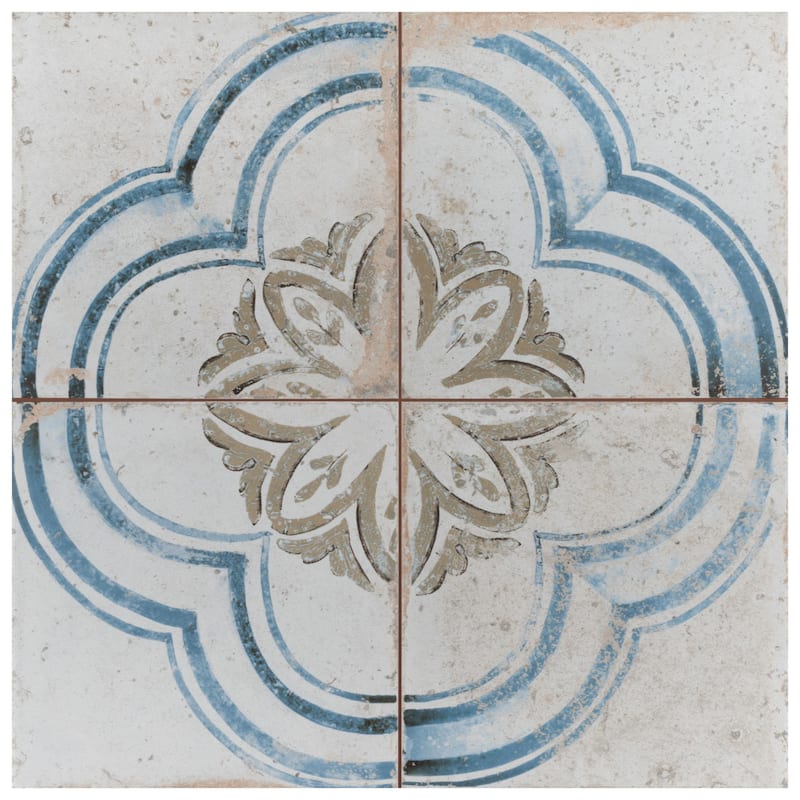 Merola Tile Kings Root Blossom 17-5/8" x 17-5/8" Ceramic Floor and Wall Tile