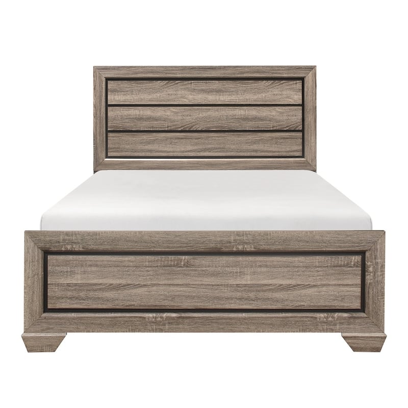 Valli Natural Panel Bed - Queen