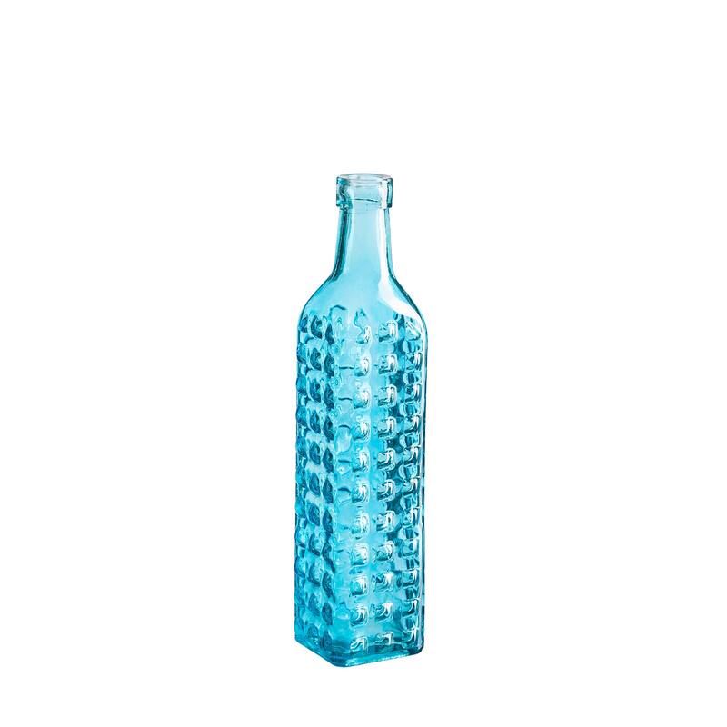 Set of 5 Blue Glass Bottles for Outdoor Bottle Tree