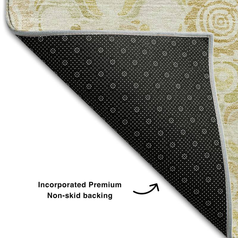 Premium Washable Super Soft Traditional Mosaic Mayfield Rug