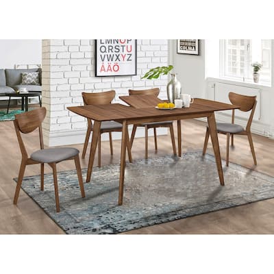 Yemina Butterfly Leaf Wooden Dining Set