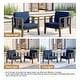 preview thumbnail 108 of 195, Outdoor Teak Solid Wood Patio Furniture Set Loveseat Armchair Table Collection