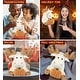 preview thumbnail 3 of 4, DolliBu Super Soft Fancy Floppy Moose Stuffed Animal w/ Pumpkin Decor - 10.5 inches