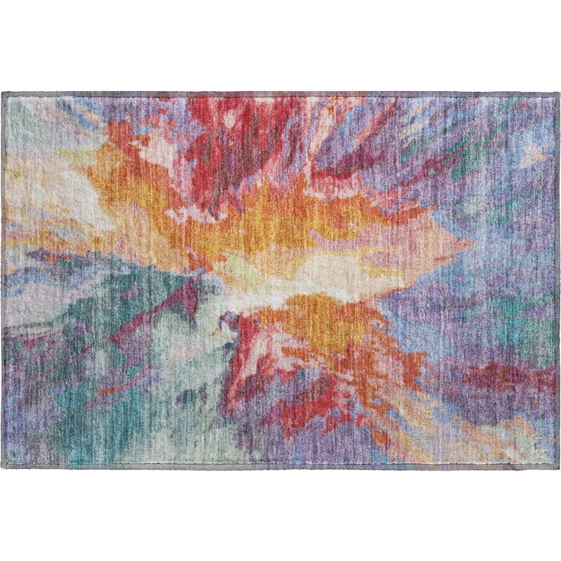 Premium Washable Super Soft Abstract Burst Mayfield Rug