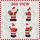 preview thumbnail 10 of 14, Fraser Hill Farm 10-Ft. Tall Santa Claus Holding a Gift, Blow Up Inflatable with Lights and Storage Bag