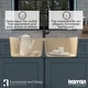 preview thumbnail 34 of 45, Karran Drop-In Quartz 50/50 Double Bowl Kitchen Sink