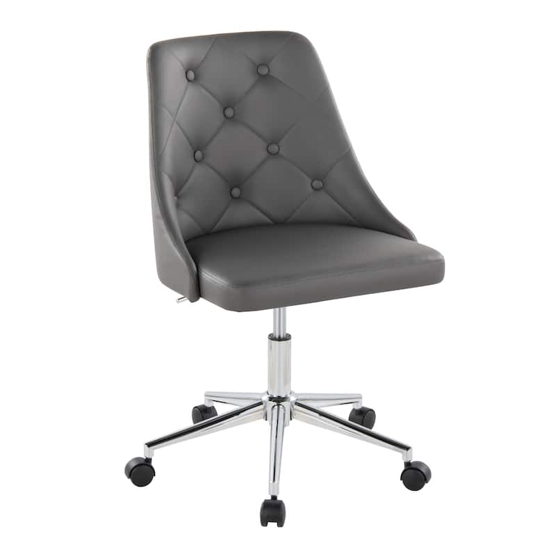 Silver Orchid Ockelbo Adjustable Office Chair with 5-Star Caster Base