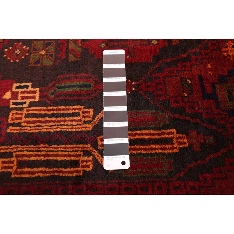 ECARPETGALLERY Hand-knotted Teimani Black, Red Wool Rug - 4'0 x 6'4