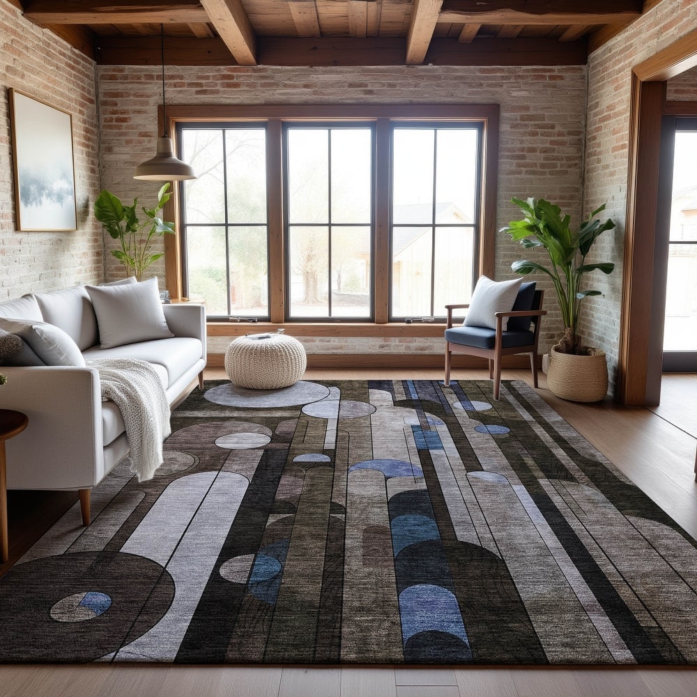Premium Washable Super Soft Contemporary Deco Mayfield Rug