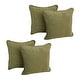 preview thumbnail 3 of 19, Blazing Needles 18-Inch Microsuede Throw Pillows (Set of 4) Sage