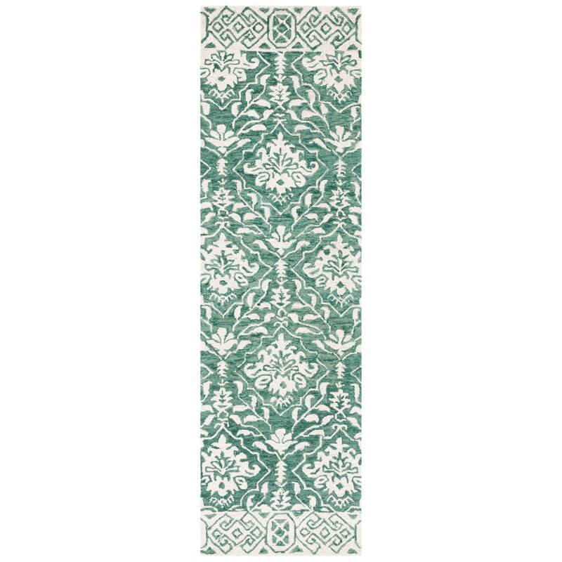 SAFAVIEH Handmade Dip Dye Nicki Floral Wool Rug