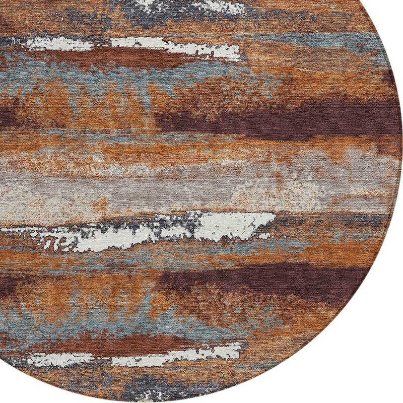 HomeRoots Abstract Transitional Rectangle Outdoor Rug