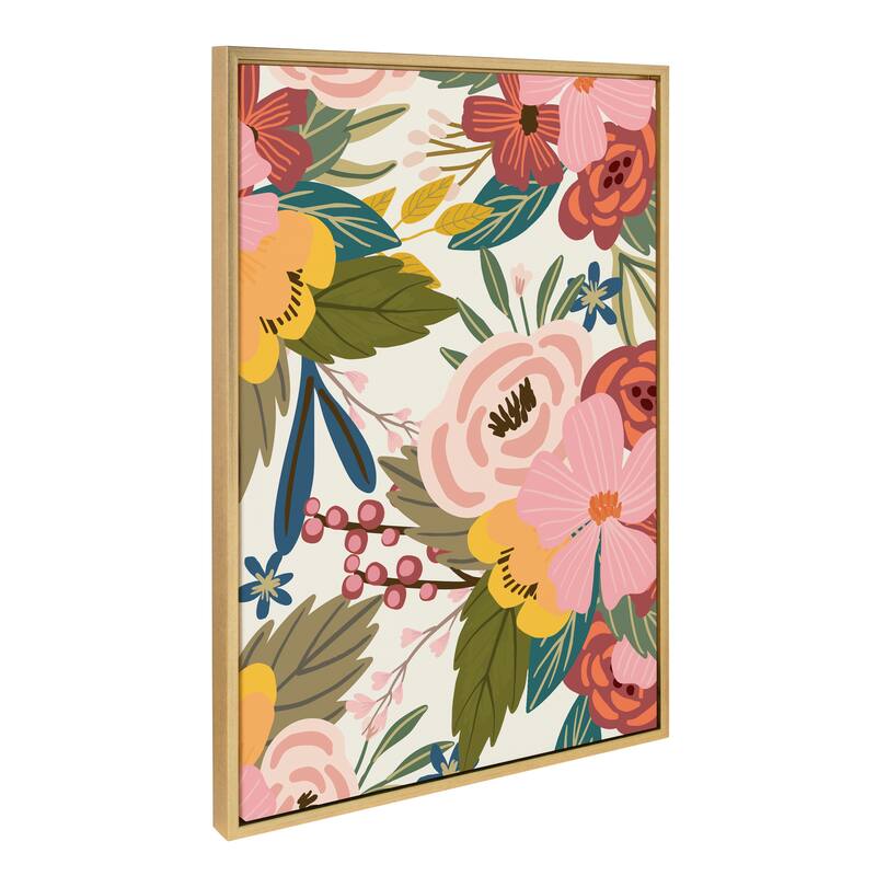 Kate and Laurel Sylvie Mid Century Canvas Art Set by Mia Charro
