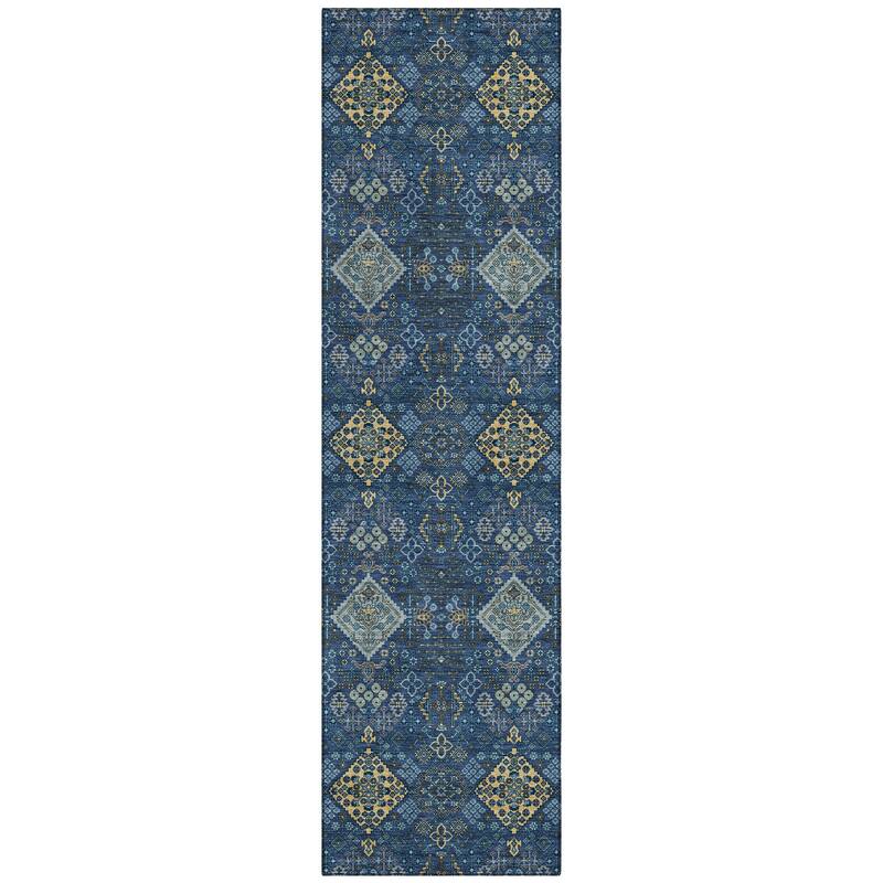 Machine Washable Indoor/ Outdoor Global Flory Chantille Rug