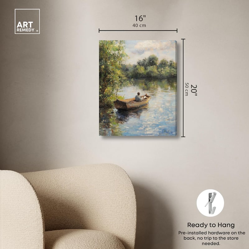 Lost in Thought Canvas by Art Remedy, Gallery Wrapped