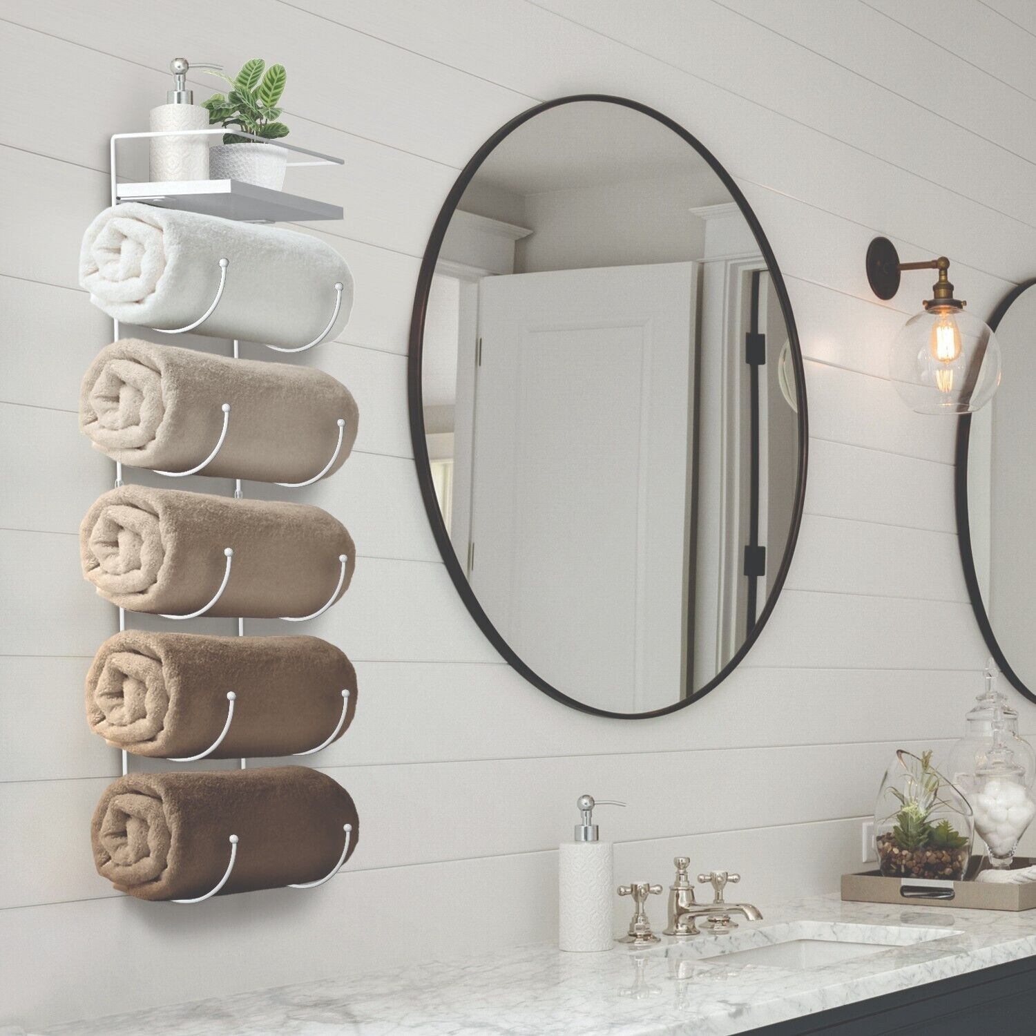 Over The Door Towel Rack with Hooks Bed Bath Beyond 39979422