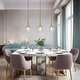 preview thumbnail 4 of 17, Beta Modern Gold 1-Light Mini Globe Glass Pendant Light for Kitchen Island - D 4.9" x H 7.6"