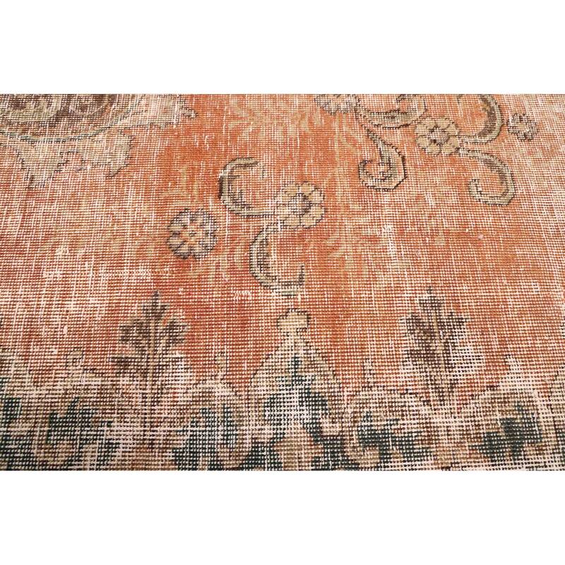 ECARPETGALLERY Hand-knotted Antalya Vintage Copper Wool Rug - 5'10 x 8'10