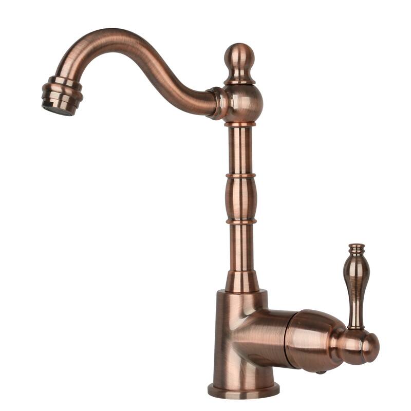 One-Handle Widespread Kitchen Bar Faucet - Antique Copper