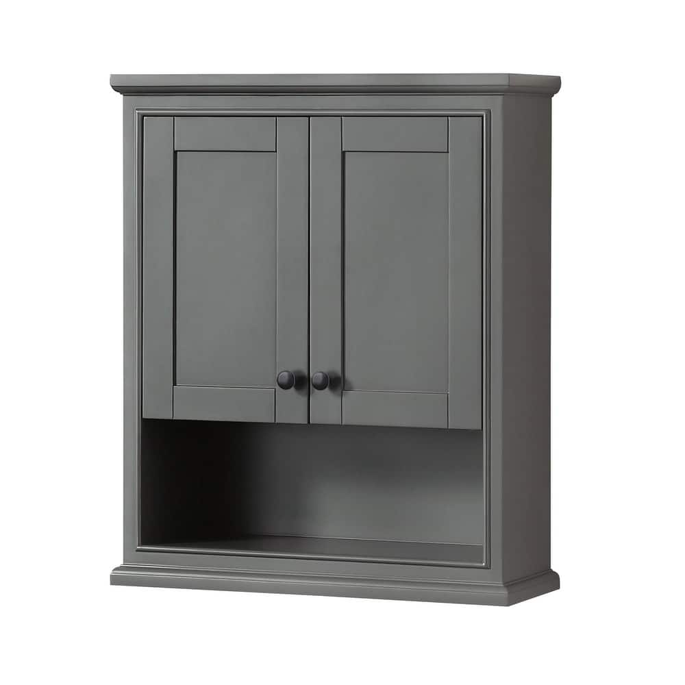 Wyndham Collection Deborah 30" Wood Wall Mounted Bathroom Cabinet
