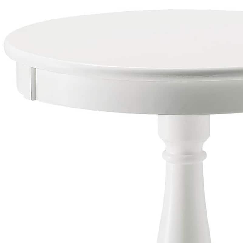 Ophelia Side Table with Turned Pedestal