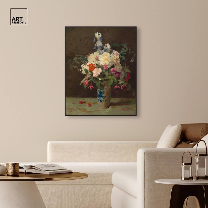 Lambdin Vase of Flowers Canvas by Art Remedy