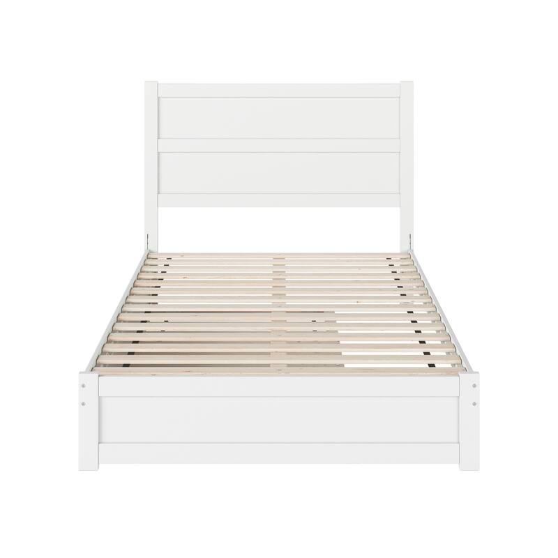 Aveline Wood Platform Bed with Matching Footboard & Trundle