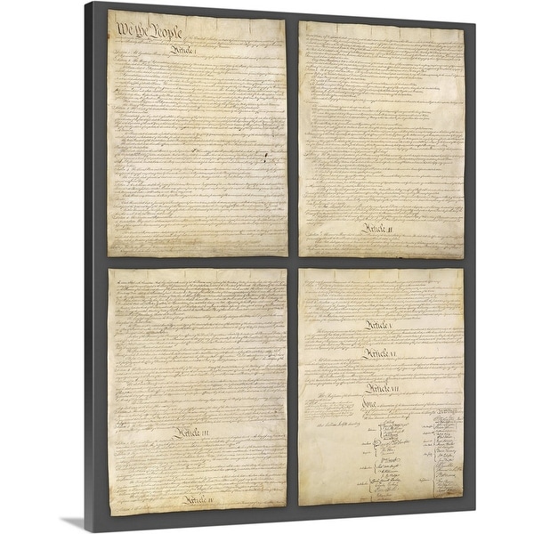 "United States Constitution" Canvas Wall Art