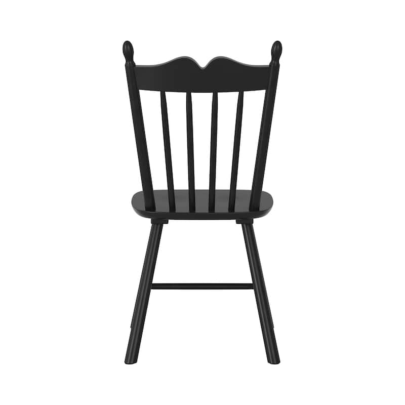 Solid Wood Dining Chairs Set of 2 - N/A