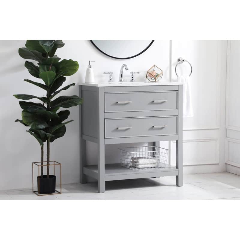 Elegant Lighting VF19030 Sinclaire 30" Free Standing Single Basin