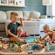 preview thumbnail 8 of 7, Tiny Land® 110-Piece Wooden Train Set with Folding Storage Box