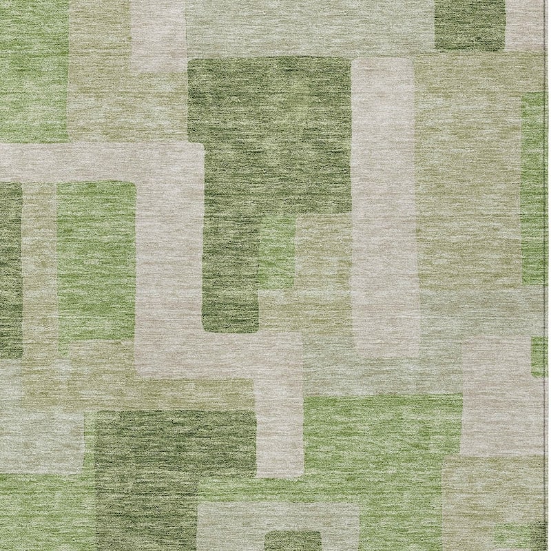 HomeRoots Geometric Transitional Rectangle Outdoor Rug