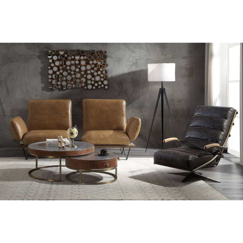 Austin Morocco Channel Tufted and Swivel Accent Chair
