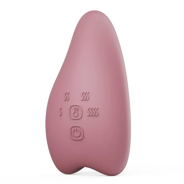 slide 2 of 9, Warming and Vibrating Lactation Massager - Red - No size