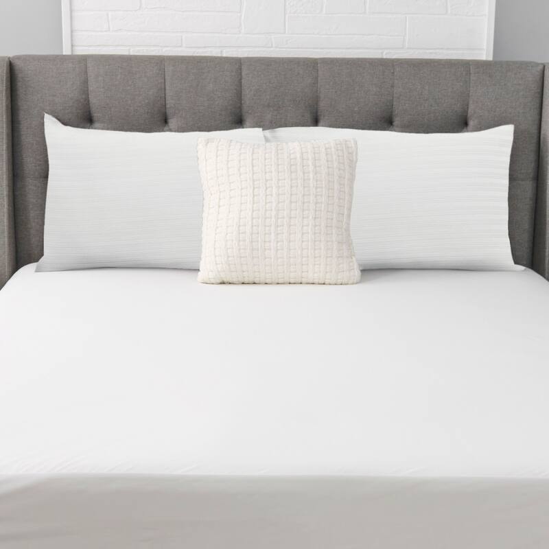 Cotton Dobby Zippered Pillow Protector