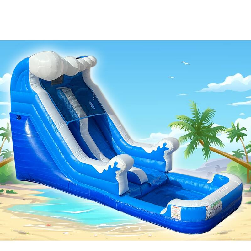 Jingo Jump 13' Sime Ocean Water Slide - 20′ L x 13′ H x 9′ W
