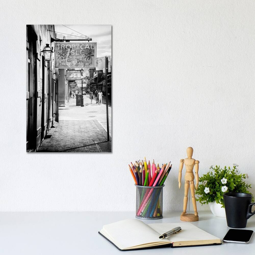 iCanvas "Black NOLA Series - Street Life New Orleans" by Philippe Hugonnard Canvas Print