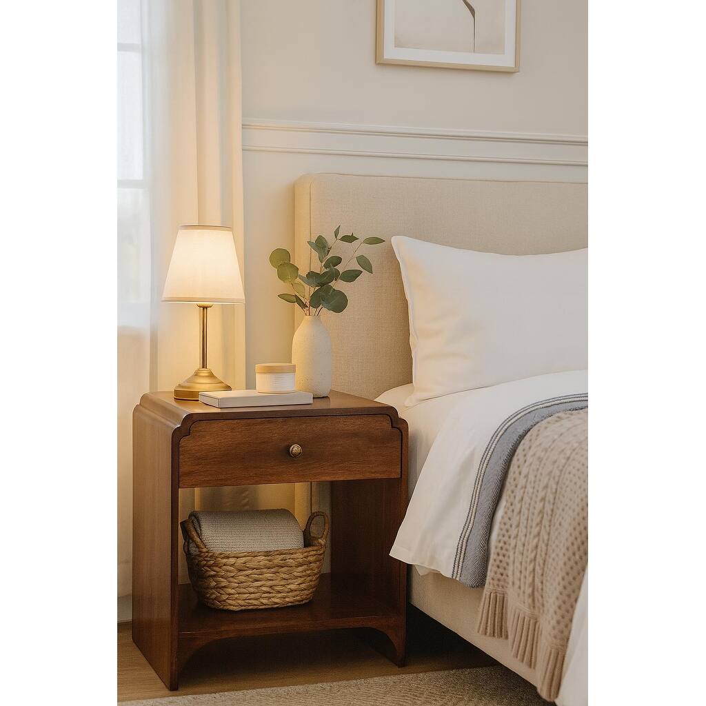California Walnut Newton Bedside