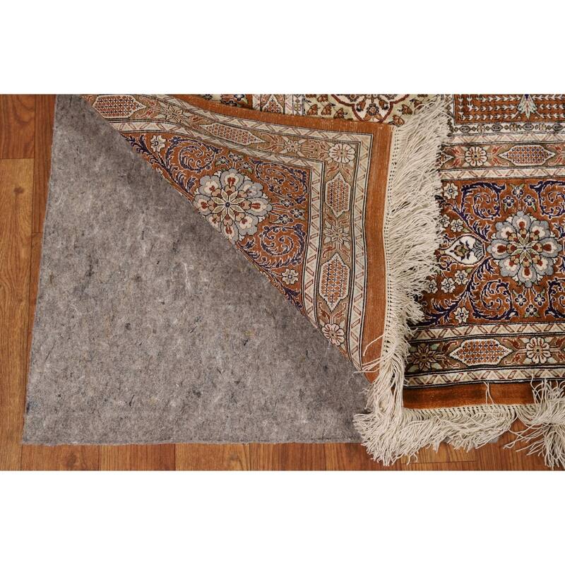 Florl Handmade Qum Persian Area Rug - 6'5"x 9'7"