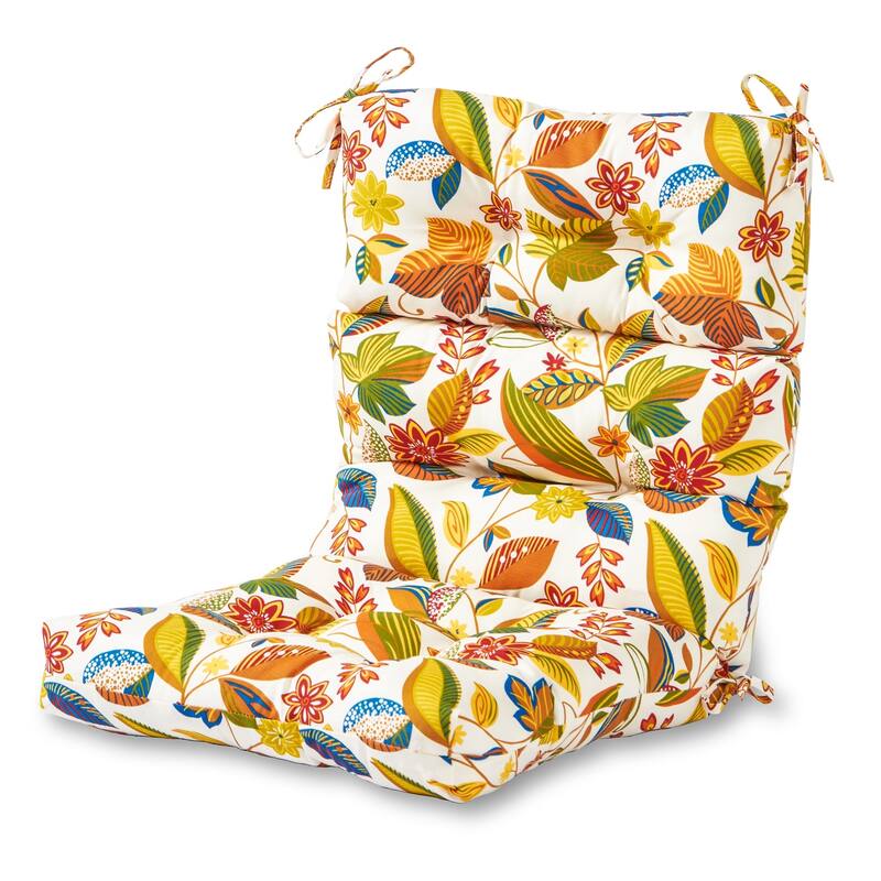 Outdoor 44x22-inch Esprit Floral High Back Chair Cushion (Cushion Only)