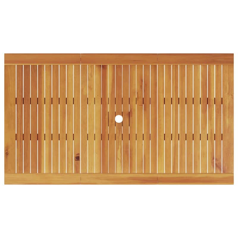 vidaXL Dining Table Set Set of 5 Brown Solid Acacia wood Durable - 55.1 x 31.5 x 29.1