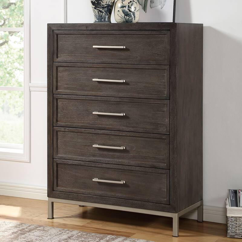 Steve Silver Bremond Walnut 5-drawer Chest