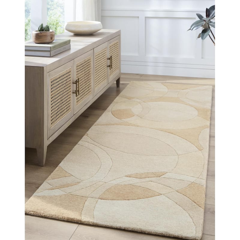 Livabliss Forum Modern & Contemporary Area Rug - 5' x 8' - Brown/Tan