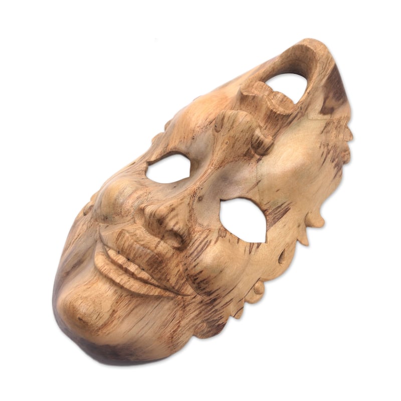 Novica Handmade Two Faces Wood Mask