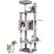 preview thumbnail 2 of 12, Cat Tree for Indoor Cats, 60.6" Cat Tower with Cat Condo, Sisal Scratching Post, Hammock, Top Perch, Jumping Platforms