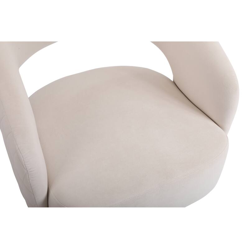 Swivel Accent Chair Armchair, Round Barrel Chair in Fabric for Living Room Bedroom