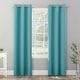 preview thumbnail 9 of 63, Sun Zero Riley Kids Bedroom Blackout Grommet 1-Piece Curtain Panel, Single Panel 40x63 - Surf Blue