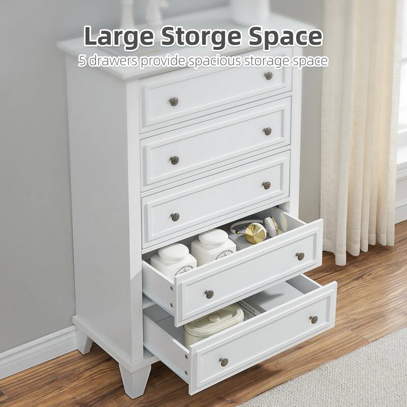 5 Drawer Dresser for Bedroom