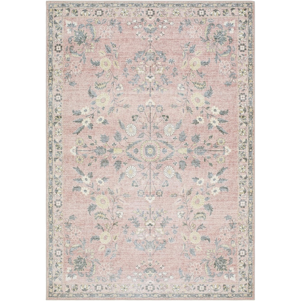 Livabliss Lavable Classic Medallion Machine Washable Area Rug